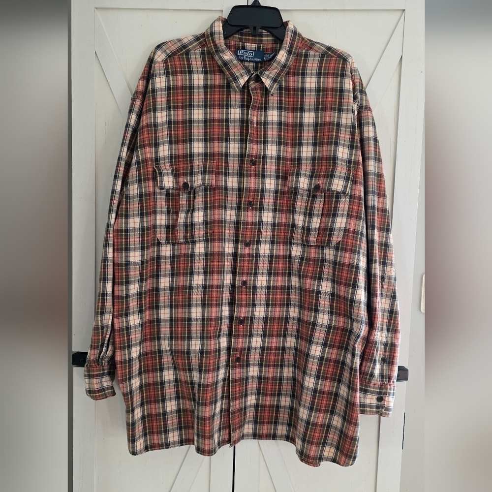Ralph Lauren Plaid Button-Up Shirt 3XL - Picture 1 of 6